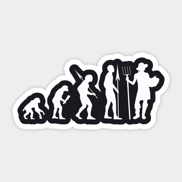 Gardening Evolution Gardener Gift Sticker by Foxxy Merch